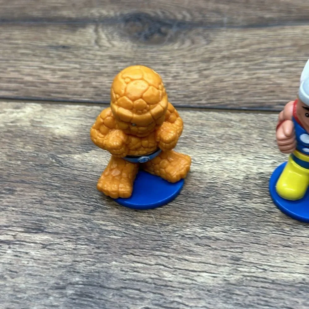 TM MARVEL‎ PVC SUPER Heroes Lot of 3. Spider Man, Thor, And Thing.